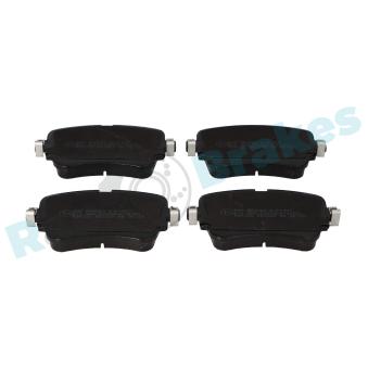 Jeu de 4 plaquettes de frein arrière RAP BRAKES