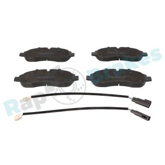 Jeu de 4 plaquettes de frein avant RAP BRAKES