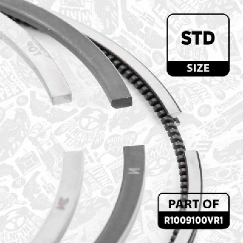 Jeu de segments de pistons ET ENGINETEAM R1009100VR1 - Visuel 2