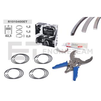 Jeu de segments de pistons ET ENGINETEAM R1010400ET