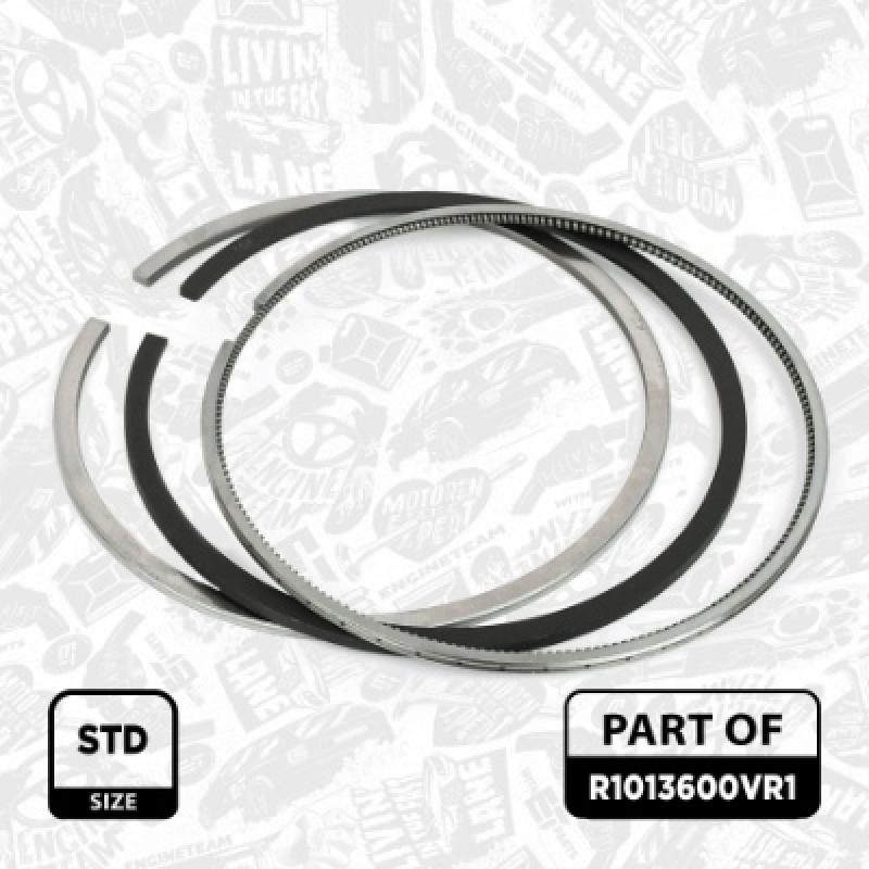 Jeu de segments de pistons ET ENGINETEAM R1013600VR1 - Visuel 1