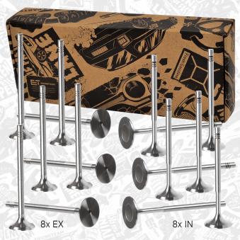 Kit de soupapes, soupapes d'admission/d'échappement ET ENGINETEAM