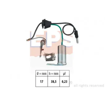 Jeu de contacts, distributeur d'allumage EPS 1.215.126