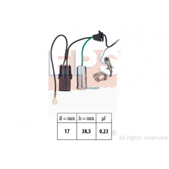 Jeu de contacts, distributeur d'allumage EPS 1.215.127