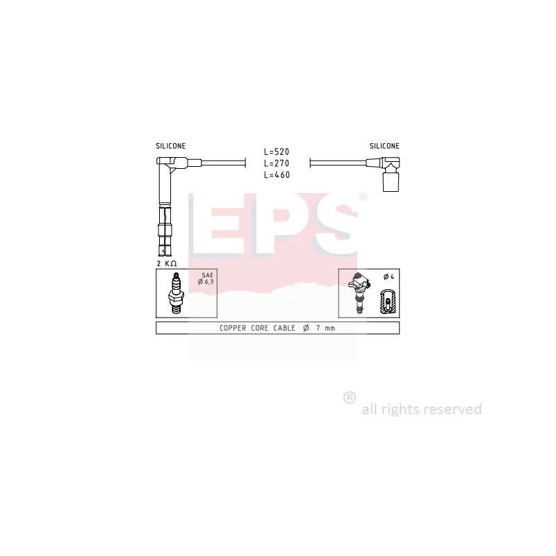 Kit de câbles d'allumage EPS 1.501.316