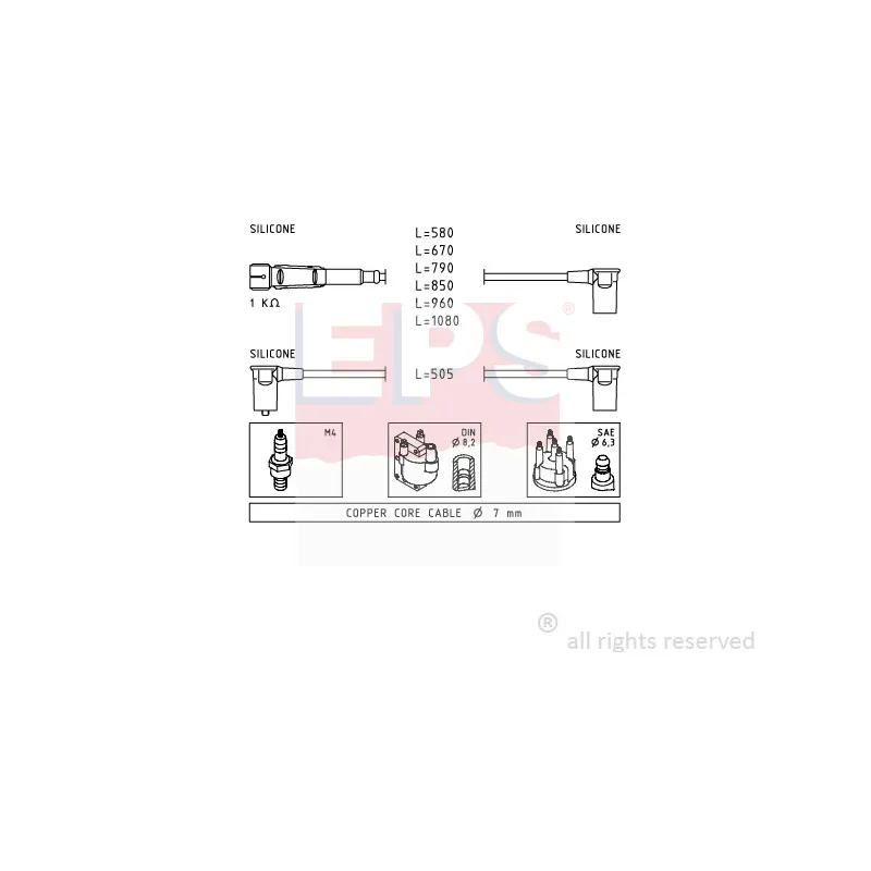 Kit de câbles d'allumage EPS 1.501.323