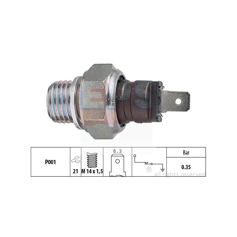 Indicateur de pression d'huile EPS 1.800.006