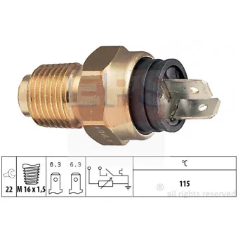 Sonde de température, liquide de refroidissement EPS 1.830.500