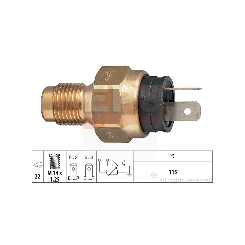 Sonde de température, liquide de refroidissement EPS 1.830.506