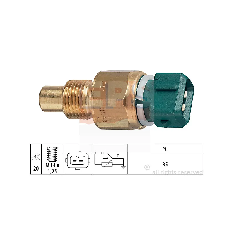 Sonde de température, liquide de refroidissement EPS 1.830.548