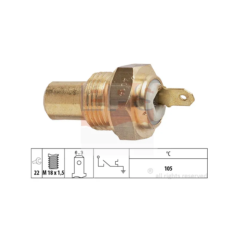 Contact thermique, voyant avertisseur de l'agent réfrigérant EPS 1.840.014