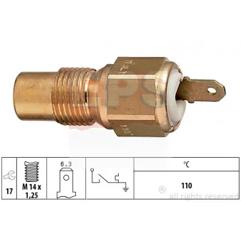 Contact thermique, voyant avertisseur de l'agent réfrigérant EPS 1.840.030