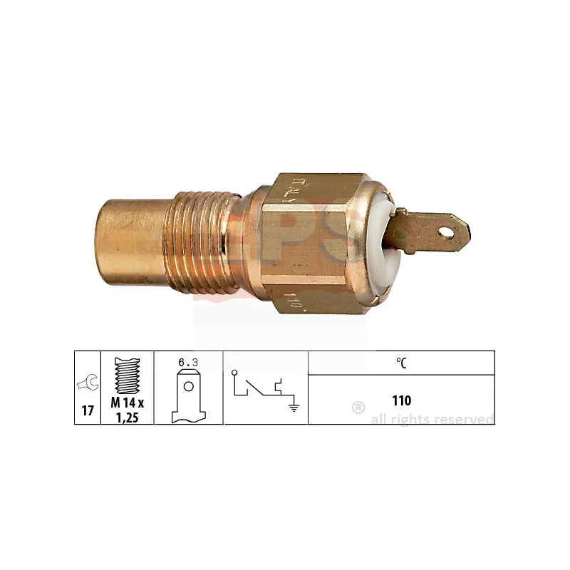 Contact thermique, voyant avertisseur de l'agent réfrigérant EPS 1.840.030