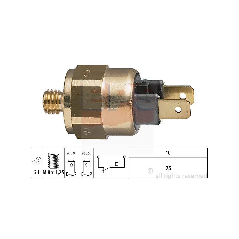Contact thermique, voyant avertisseur de l'agent réfrigérant EPS 1.840.046
