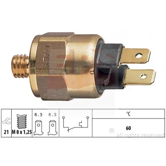 Contact thermique, voyant avertisseur de l'agent réfrigérant EPS 1.840.054