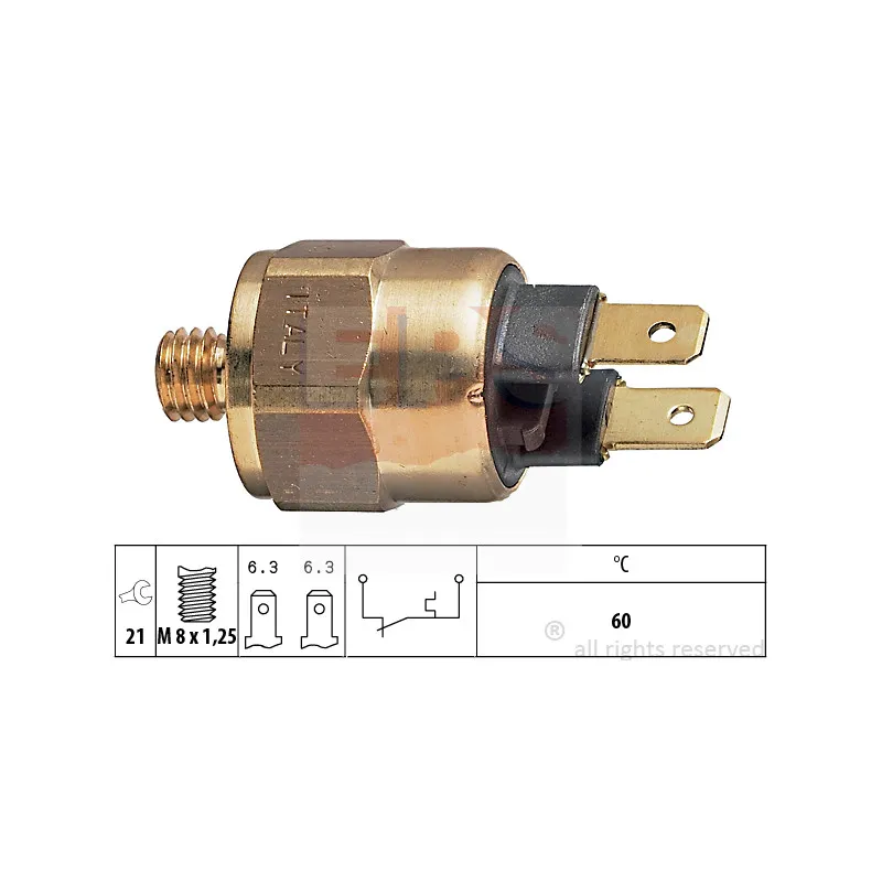 Contact thermique, voyant avertisseur de l'agent réfrigérant EPS 1.840.054