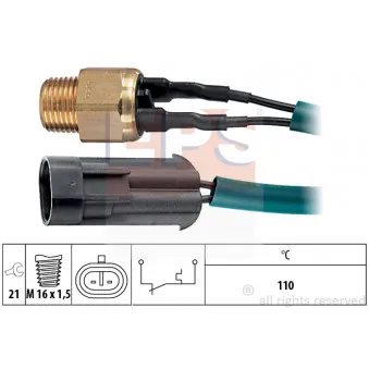 Contact thermique, voyant avertisseur de l'agent réfrigérant EPS 1.840.055