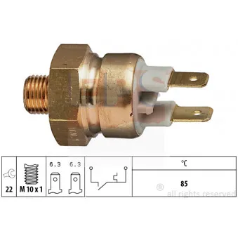 Contact thermique, voyant avertisseur de l'agent réfrigérant EPS 1.840.056