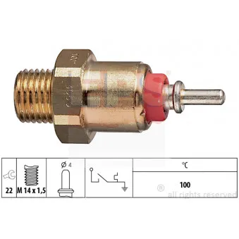 Contact thermique, voyant avertisseur de l'agent réfrigérant EPS 1.840.069
