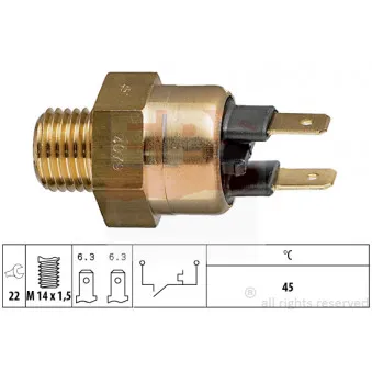 Contact thermique, voyant avertisseur de l'agent réfrigérant EPS 1.840.079