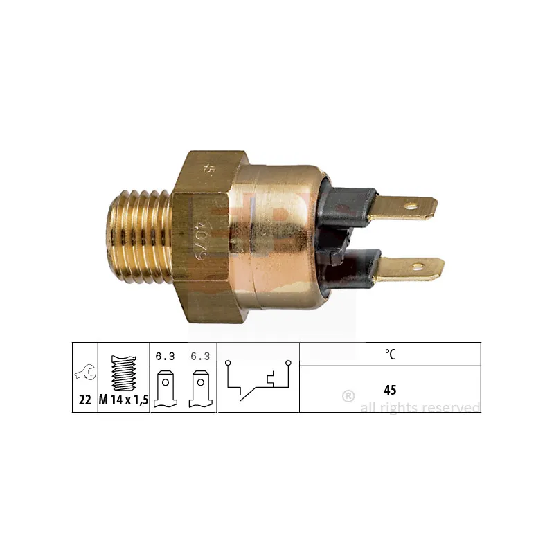 Contact thermique, voyant avertisseur de l'agent réfrigérant EPS 1.840.079