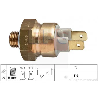 Contact thermique, voyant avertisseur de l'agent réfrigérant EPS 1.840.085