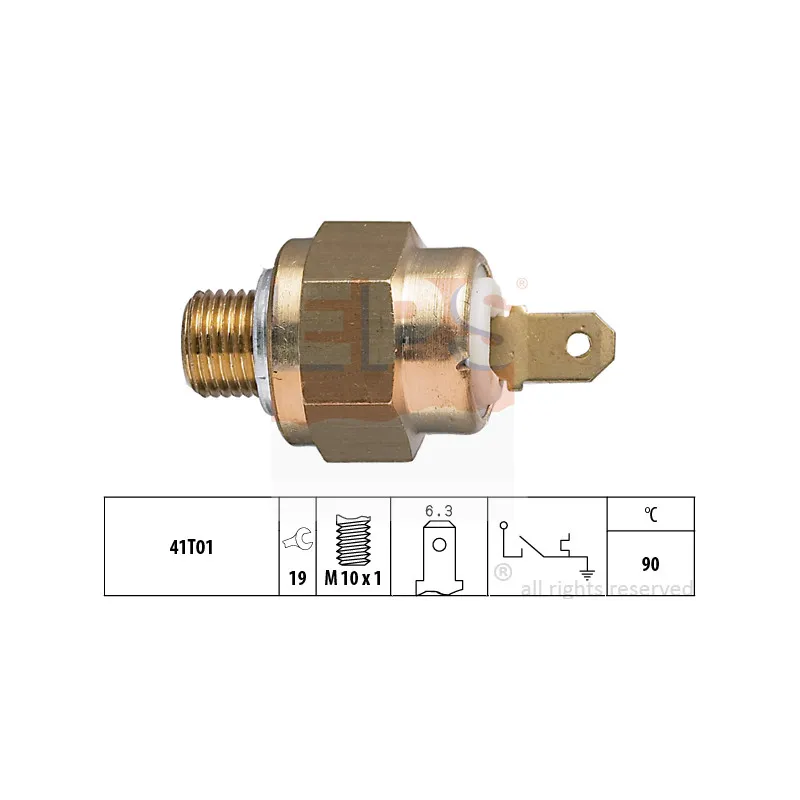 Contact thermique, voyant avertisseur de l'agent réfrigérant EPS 1.840.093