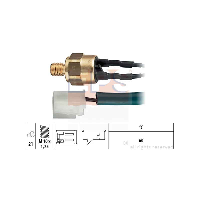 Contact thermique, voyant avertisseur de l'agent réfrigérant EPS 1.840.094