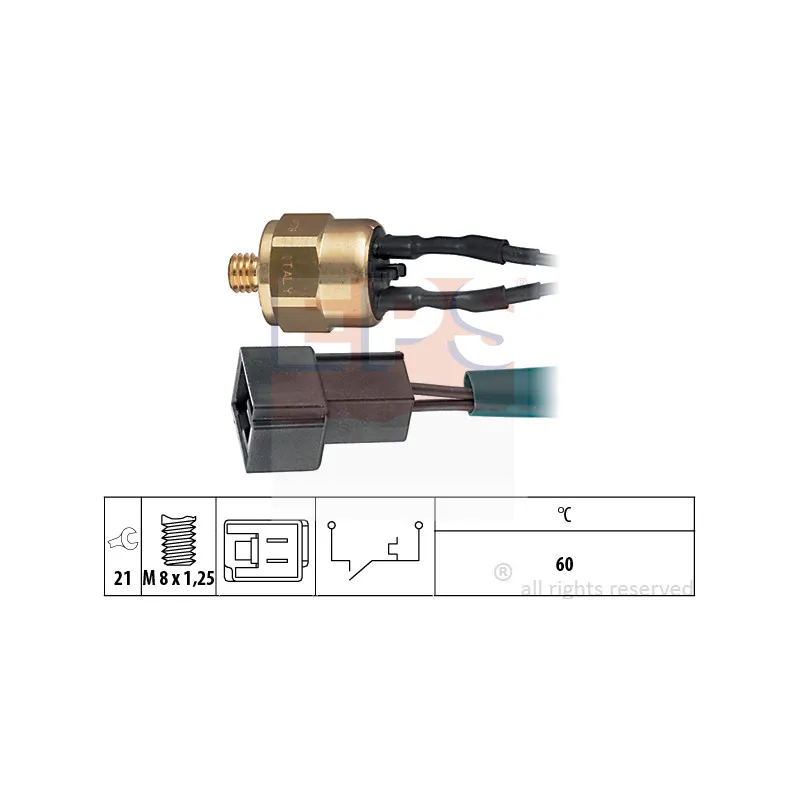 Contact thermique, voyant avertisseur de l'agent réfrigérant EPS 1.840.096
