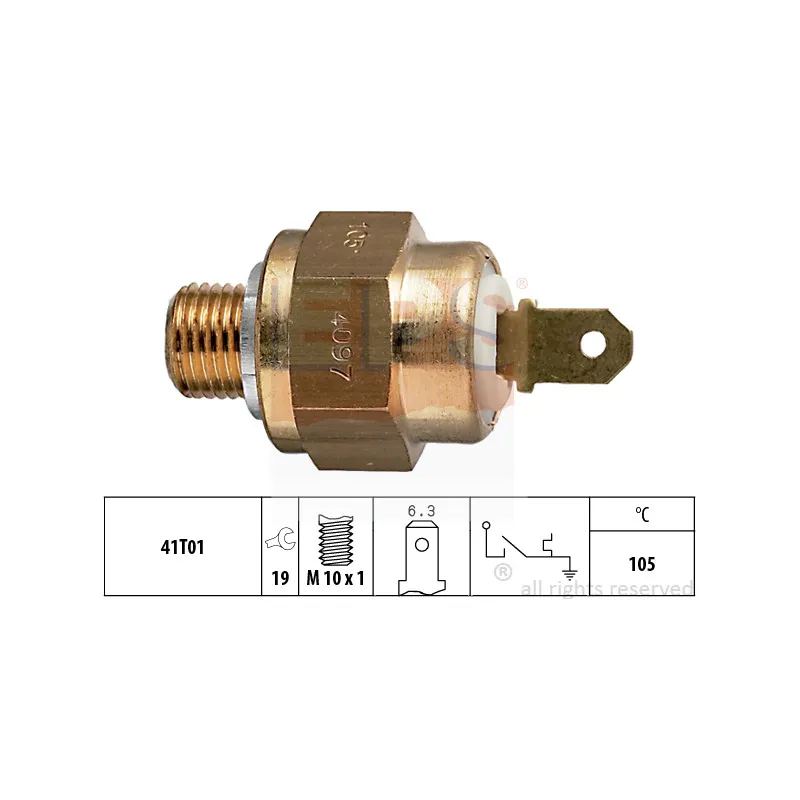 Contact thermique, voyant avertisseur de l'agent réfrigérant EPS 1.840.097