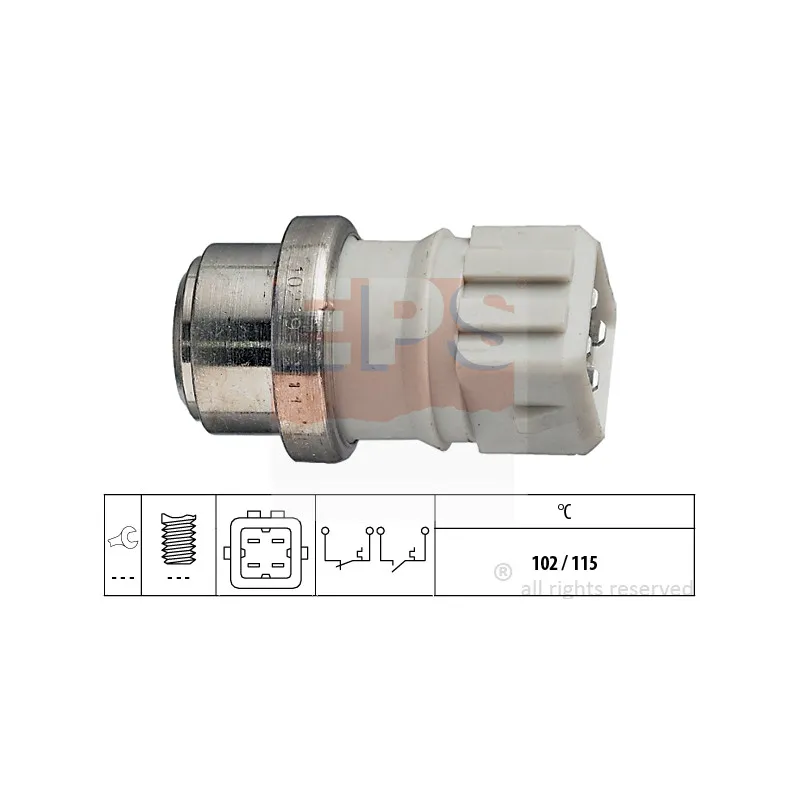 Contact thermique, voyant avertisseur de l'agent réfrigérant EPS 1.840.108