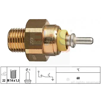 Contact thermique, voyant avertisseur de l'agent réfrigérant EPS 1.840.120
