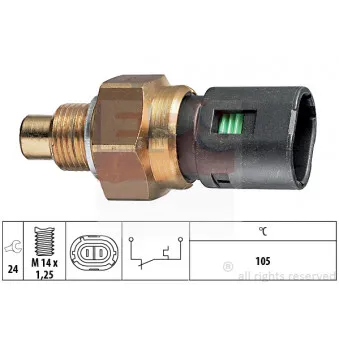 Contact thermique, voyant avertisseur de l'agent réfrigérant EPS 1.840.126