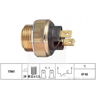 Interrupteur de température, ventilateur de radiateur EPS 1.850.017