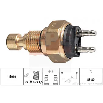 Interrupteur de température, ventilateur de radiateur EPS 1.850.035