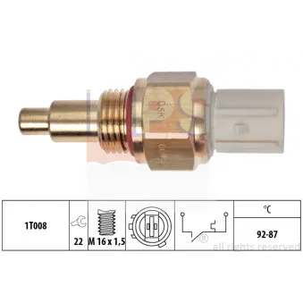 Interrupteur de température, ventilateur de radiateur EPS 1.850.050