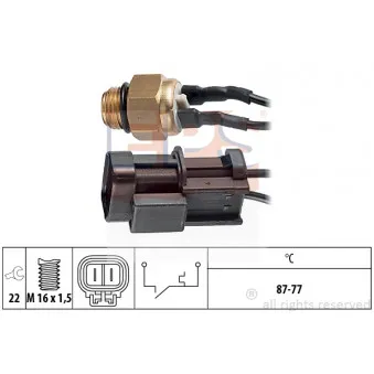 Interrupteur de température, ventilateur de radiateur EPS 1.850.056