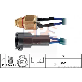Interrupteur de température, ventilateur de radiateur EPS 1.850.094