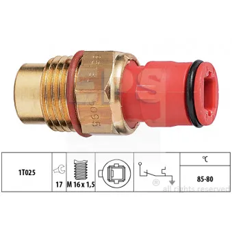 Interrupteur de température, ventilateur de radiateur EPS 1.850.095