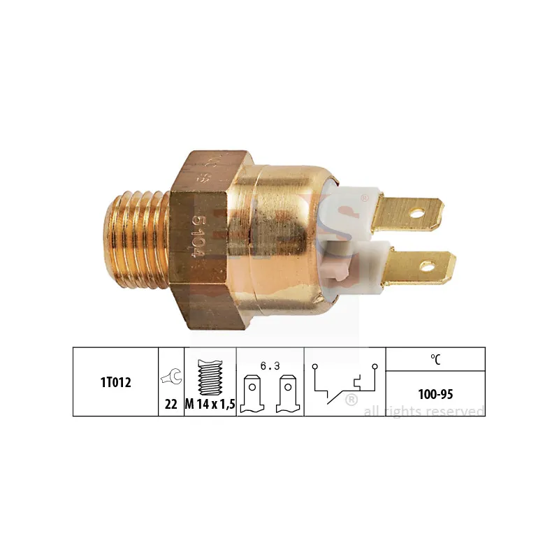 Interrupteur de température, ventilateur de radiateur EPS 1.850.104