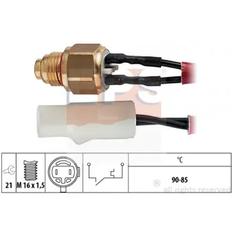 Interrupteur de température, ventilateur de radiateur EPS 1.850.110