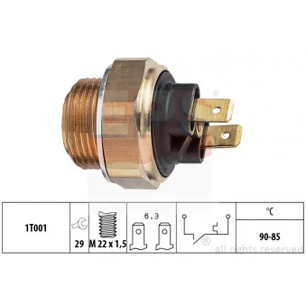 Interrupteur de température, ventilateur de radiateur EPS 1.850.134