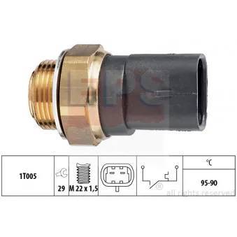 Interrupteur de température, ventilateur de radiateur EPS 1.850.136