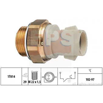 Interrupteur de température, ventilateur de radiateur EPS 1.850.137