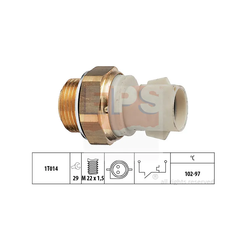 Interrupteur de température, ventilateur de radiateur EPS 1.850.137