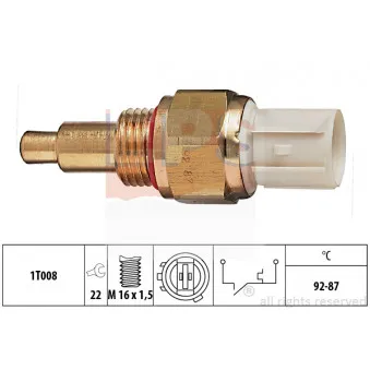 Interrupteur de température, ventilateur de radiateur EPS 1.850.138