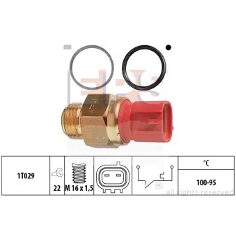 Interrupteur de température, ventilateur de radiateur EPS 1.850.148