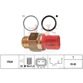 Interrupteur de température, ventilateur de radiateur EPS 1.850.149