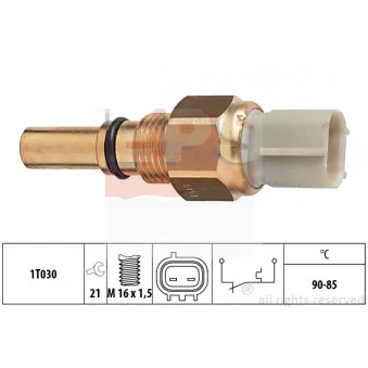 Interrupteur de température, ventilateur de radiateur EPS 1.850.151