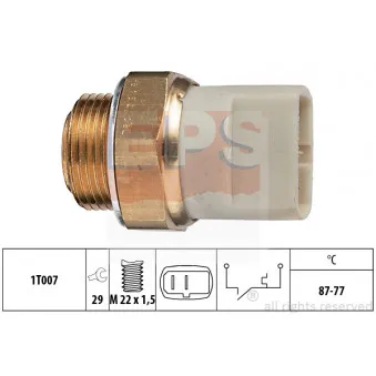 Interrupteur de température, ventilateur de radiateur EPS 1.850.152